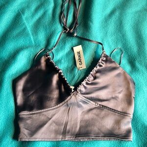 Garage Satin Halter Top